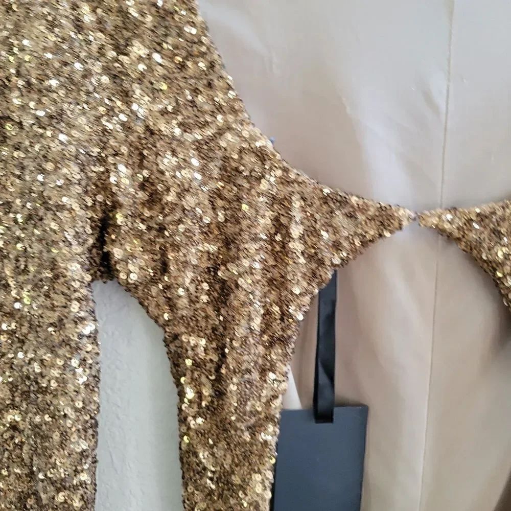 AMEN sequin Jumpsuit size 4 S - Picture 8 of 16